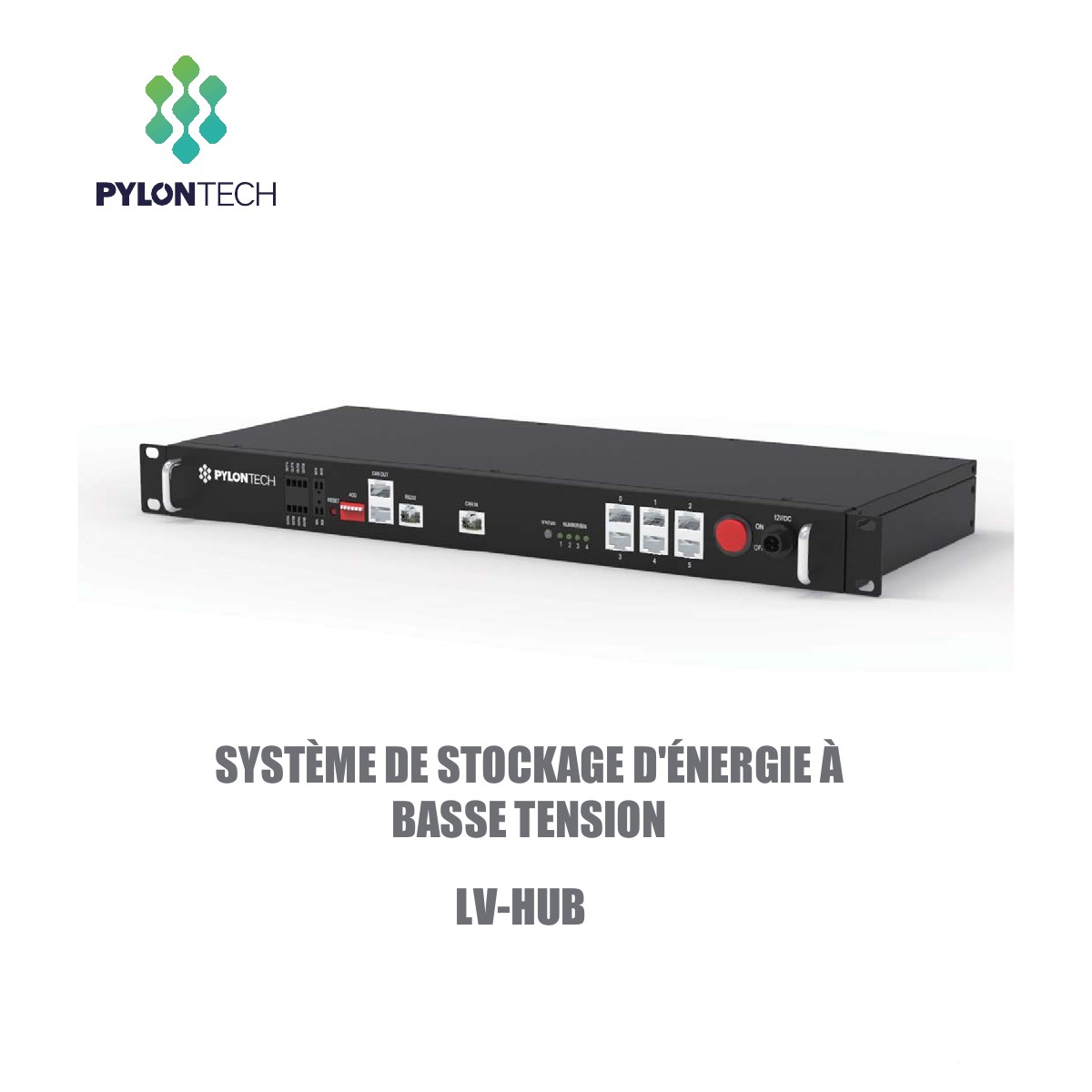 Brochure Pylontech sur le concentrateur de batteries LV-HUB