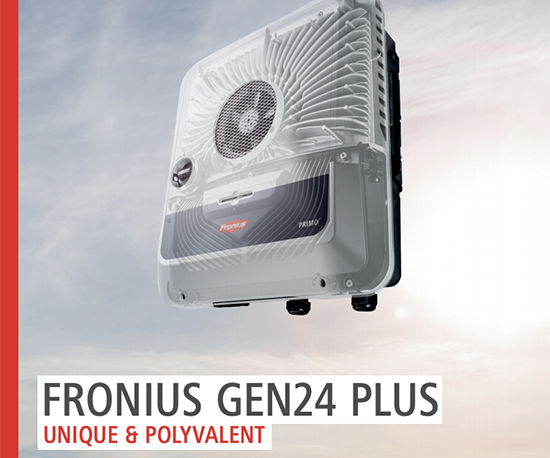 brochure onduleur photovoltaïque Fronius Verto Plus hybride triphasé