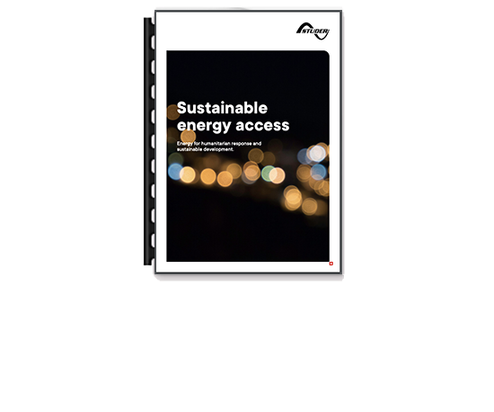 brochure studer Accès à l'énergie durable