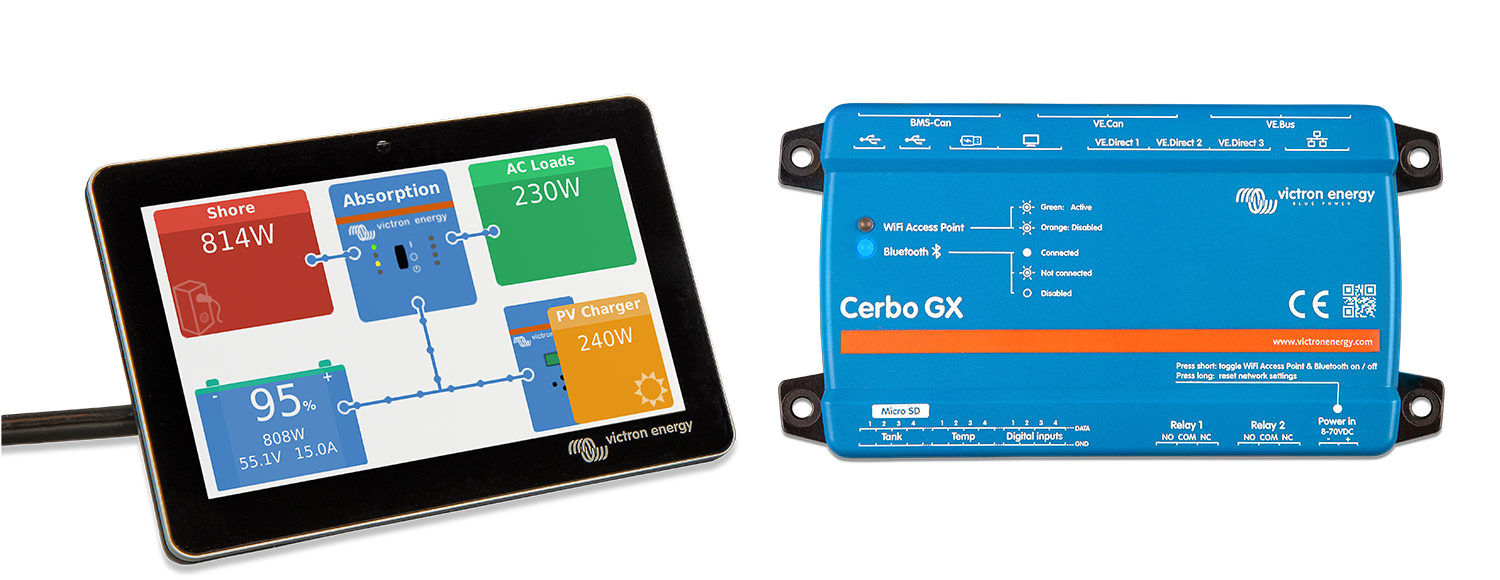 SINES - Victron Energy - Monitoring Cerbo GX avec écran GX Touch 50