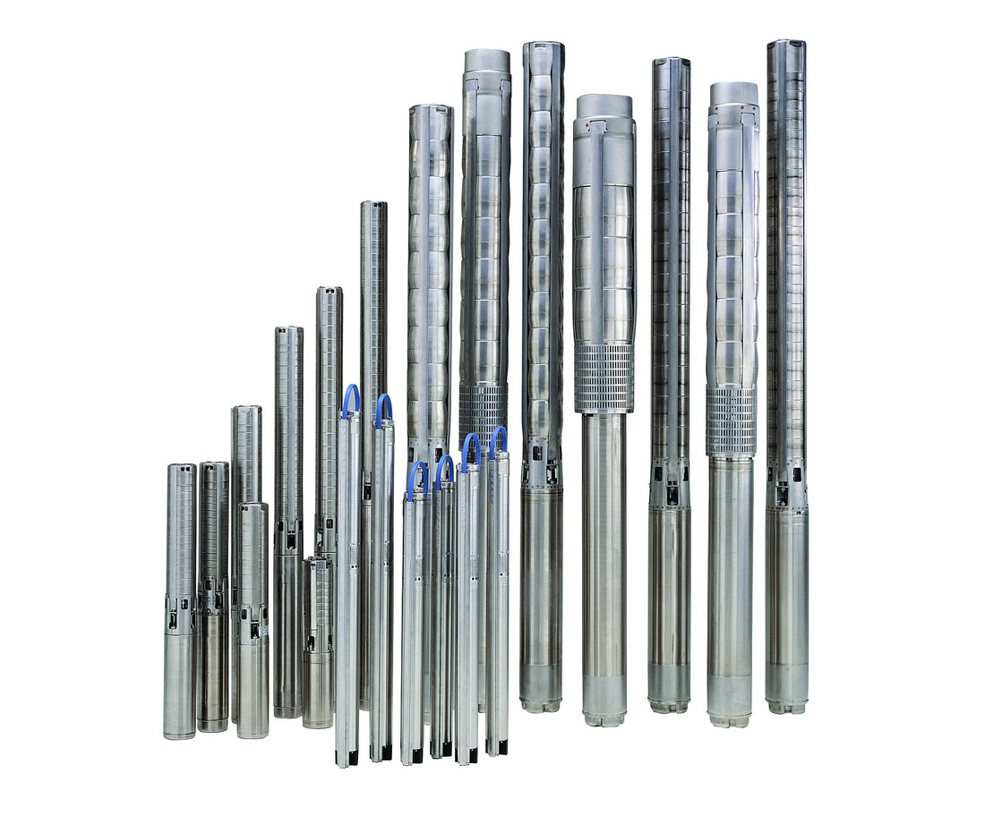 Pompes immerg&eacute;es solaires Grundfos SQFlex en acier inoxydable
