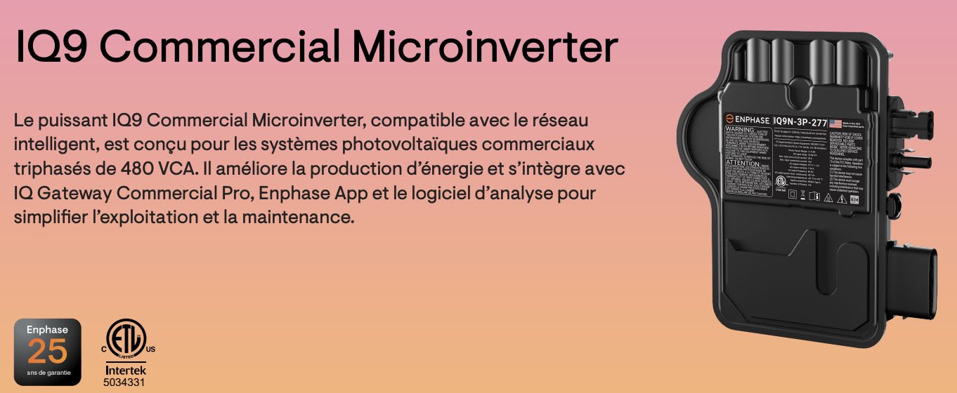 SINES - Enphase - micro onduleur IQ9N