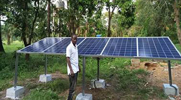 SINES - installation pompe solaire Guinée Bissau