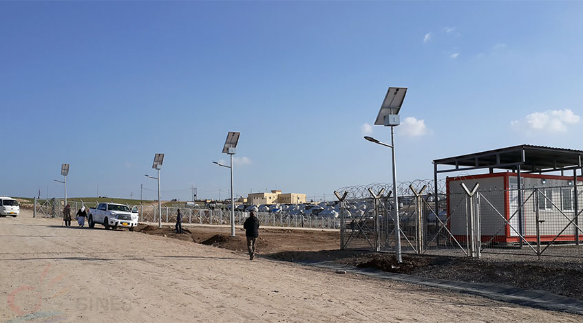 SINES - installation éclairage solaire en Afrique
